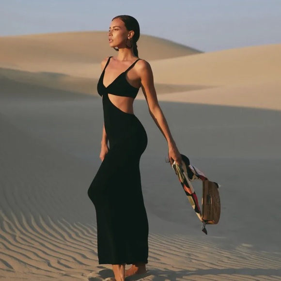 Cult Gaia Serita Maxi Dress Black - Picture 3 of 5